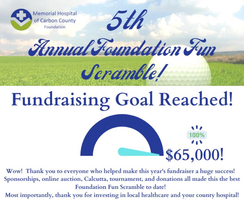 Fundraising Goal Reached! - 5th Annual Foundation Fun Scramble ...